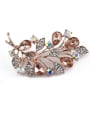 thumb Rose Gold Plate Crystals Brooch 3