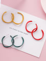 thumb Alloy With Gold Plated Simplistic Geometric Hoop Earrings 1