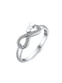 thumb All-match Figure Eight Shaped Zircon Women Ring 0