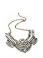 thumb Exaggerate Rhinestoens Alloy Sweater Necklace 2