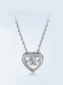 thumb Fashion Zircon Heart-shaped Necklace 0
