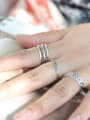 thumb 925 Sterling Silver With Antique Silver Plated Vintage Lines Rings 3