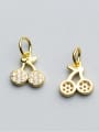 thumb 925 Sterling Silver With 18k Gold Plated Cute Cherry Charms 1