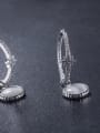 thumb Tide circle Micro-inlay Zircon  earrings 1
