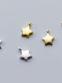 thumb 925 Sterling Silver With 18k Gold Plated Simplistic Pentagram Charms 2