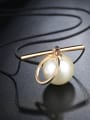 thumb Copper With Champagne Gold Plated Simplistic Geometric Necklaces 3