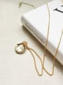 thumb Sterling silver irregular round gold necklace 0