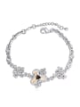 thumb Fashion Cubic Shiny austrian Crystals Alloy Bracelet 0