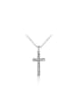 thumb Creative Platinum Plated Cross Shaped Necklace 0