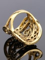 thumb Retro Exaggerated style Hollow Resin stones Alloy Ring 4