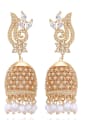 thumb Copper With Champagne Gold Plated Exaggerated Statement Party Chandelier Earrings 0