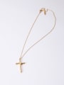 thumb Alloy With Gold Plated Simplistic Cross Necklaces 3