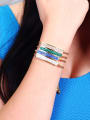 thumb Colorful Drill Couple Titanium Steel Bracelet 1