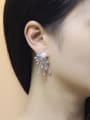 thumb Korean Style Sparking Cluster earring 1