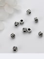 thumb 925 Sterling Silver With Antique Silver Plated Vintage Round Charms 2