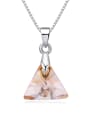 thumb Triangle austrian Crystal Pendant Alloy Necklace 1