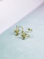 thumb Elegant Little Flowers Rhinestones 925 Silver Stud Earrings 2