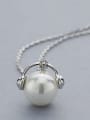 thumb S925 Silver Pearl Necklace 2