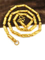 thumb Unisex Gold Plated Geometric Shaped Necklace 0
