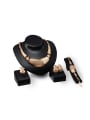 thumb Alloy Imitation-gold Plated Hyperbole style Hollow Four Pieces Jewelry Set 0