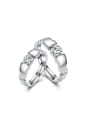 thumb S925 Silver Fashion Simple Lover Ring 0