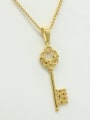 thumb Fashionable Key Gold Plated Necklace 0