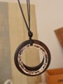 thumb Ethnic Style Wooden Round Necklace 2