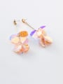 thumb Alloy With Rose Gold Plated Bohemia Round Drop Earrings 1