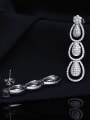 thumb Bridal Wedding Necklace Earrings Noble Two Pieces Jewelry 2