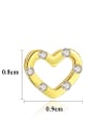 thumb 925 Sterling Silver With Heart-shaped Stud Earrings 3