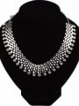 thumb Fashion Exaggerated Cubic Rhinestones Alloy Necklace 0