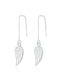 thumb Simple Hollow Little Wings Line Earrings 0