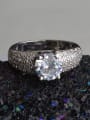 thumb Wedding Accessories Micro Pave Zircons Copper Ring 2