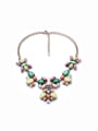 thumb Fashion Flowers-Shaped Alloy Sweater Necklace 1