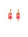 thumb Alloy With Rose Gold Plated Cute Friut Ice Cream Drop Earrings 2