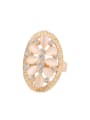 thumb Fashion Elegant Opal stones Crystal Hollow Alloy Ring 0