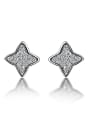 thumb Tiny Shiny Zirconias-covered Star 925 Silver Stud Earrings 1