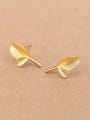 thumb Personalized Tiny Leaves stud Earring 0