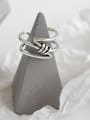 thumb 925 Sterling Silver With Antique Silver Plated Simplistic free size Rings 4
