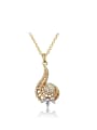 thumb Shimmering 18K Gold Plated Geometric Zircon Necklace 0