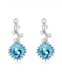thumb Fashion austrian Crystals Flower Alloy Stud Earrings 3