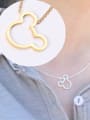 thumb Titanium With Gold Plated Simplistic Mickey Mouse  Necklaces 1