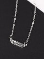 thumb Personalized Letter Silver Women Necklace 0