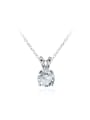 thumb Exquisite Platinum Plated Glass Bead Necklace 0