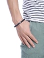 thumb Exquisite Black Carnelian Stone Stainless Steel Bracelet 2