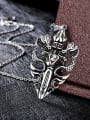 thumb Double Dragon Shaped Stainless Steel Necklace 1