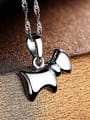 thumb 925 Silver Dog Shaped Pendant 1