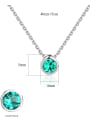 thumb 925 Sterling Silver With Cubic Zirconia Cute Round Necklaces 4