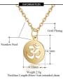 thumb Stainless Steel With Gold Plated Classic Round with figure Necklaces 3