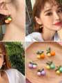thumb Alloy With Gold Plated Cute Cherry Stud Earrings 1